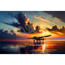PZ 304326 Самолет и залез - Диамантен гоблен PZ 304326 Самолет и залез - Диамантен гоблен
