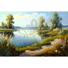 PZ 304381 Красиво езеро - Диамантен гоблен