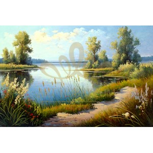 PZ 304381 Красиво езеро - Диамантен гоблен