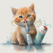 GI 303129  Диамантен гоблен - Мило котенце
