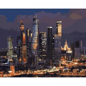 Нощна Москва - Картина по номера ZG 10427
