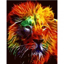 Картина по номера - Ярък лъв FLU 66