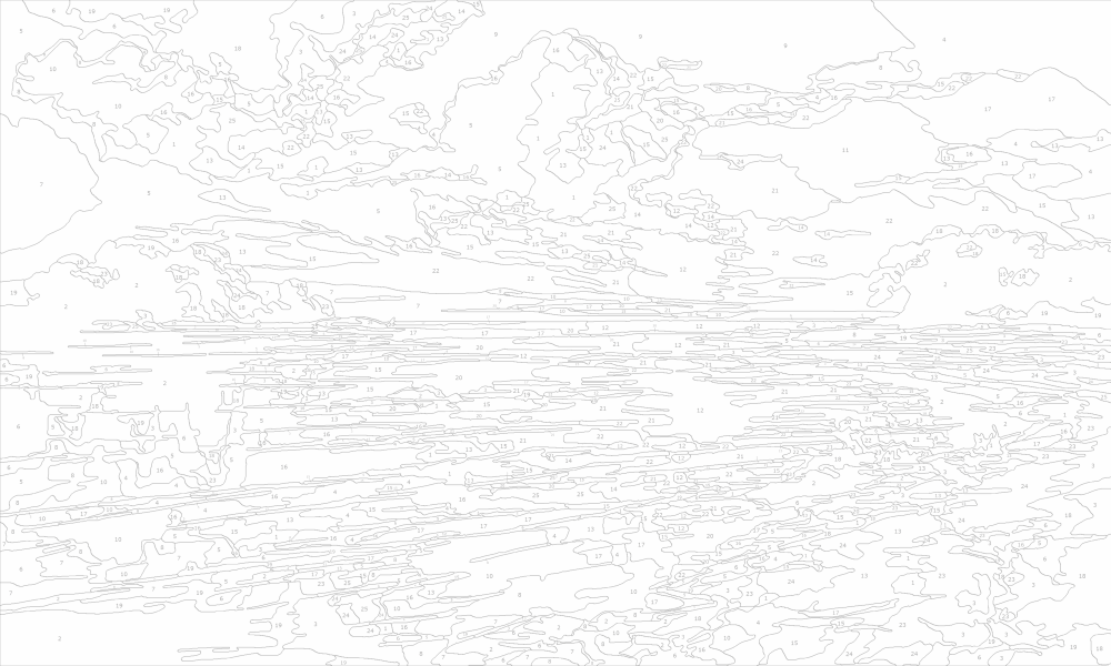 Морски залез - Картина по номера ZG 10768