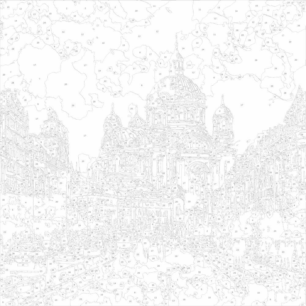 Картина по номера - Прекрасна столица ZP 783
