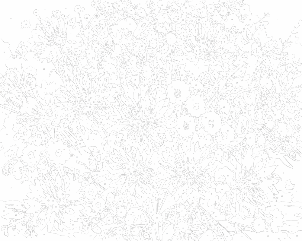 Летен букет - Картина по номера ZG 11226