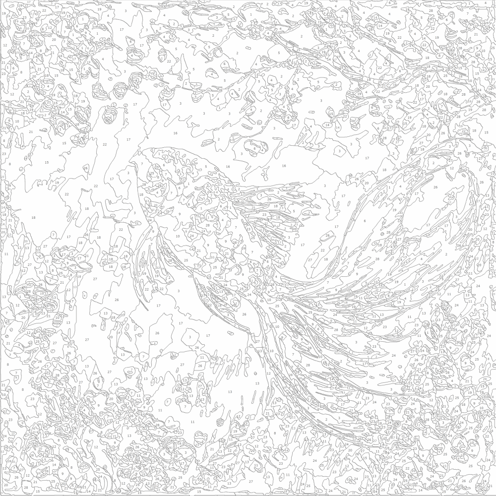Златна рибка - Картина по номера ZP 1175