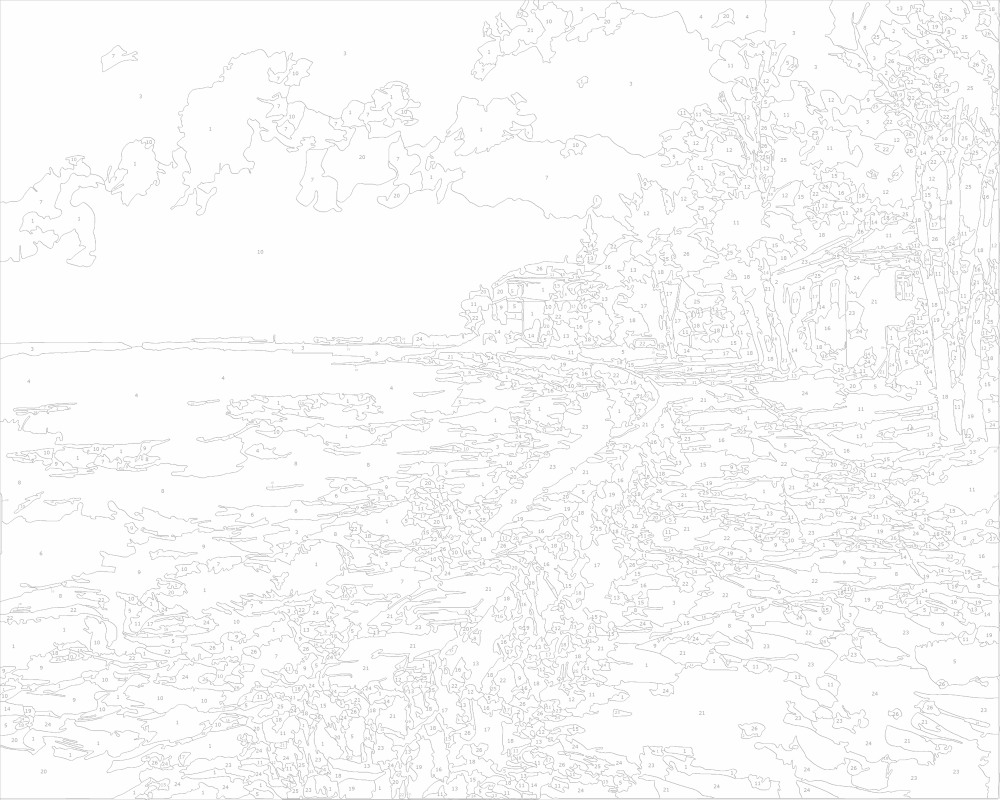 Крайбрежна алея - Картина по номера ZG 11617 Крайбрежна алея - Картина по номера ZG 11617
