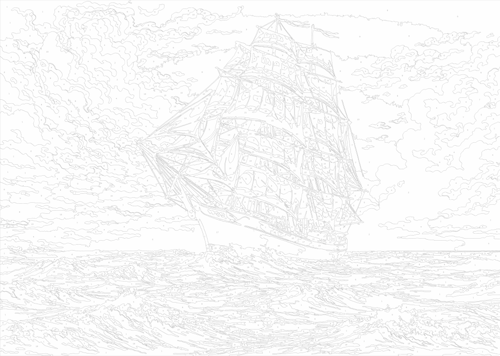 Рисуване по номера - Кораб ZG 25149