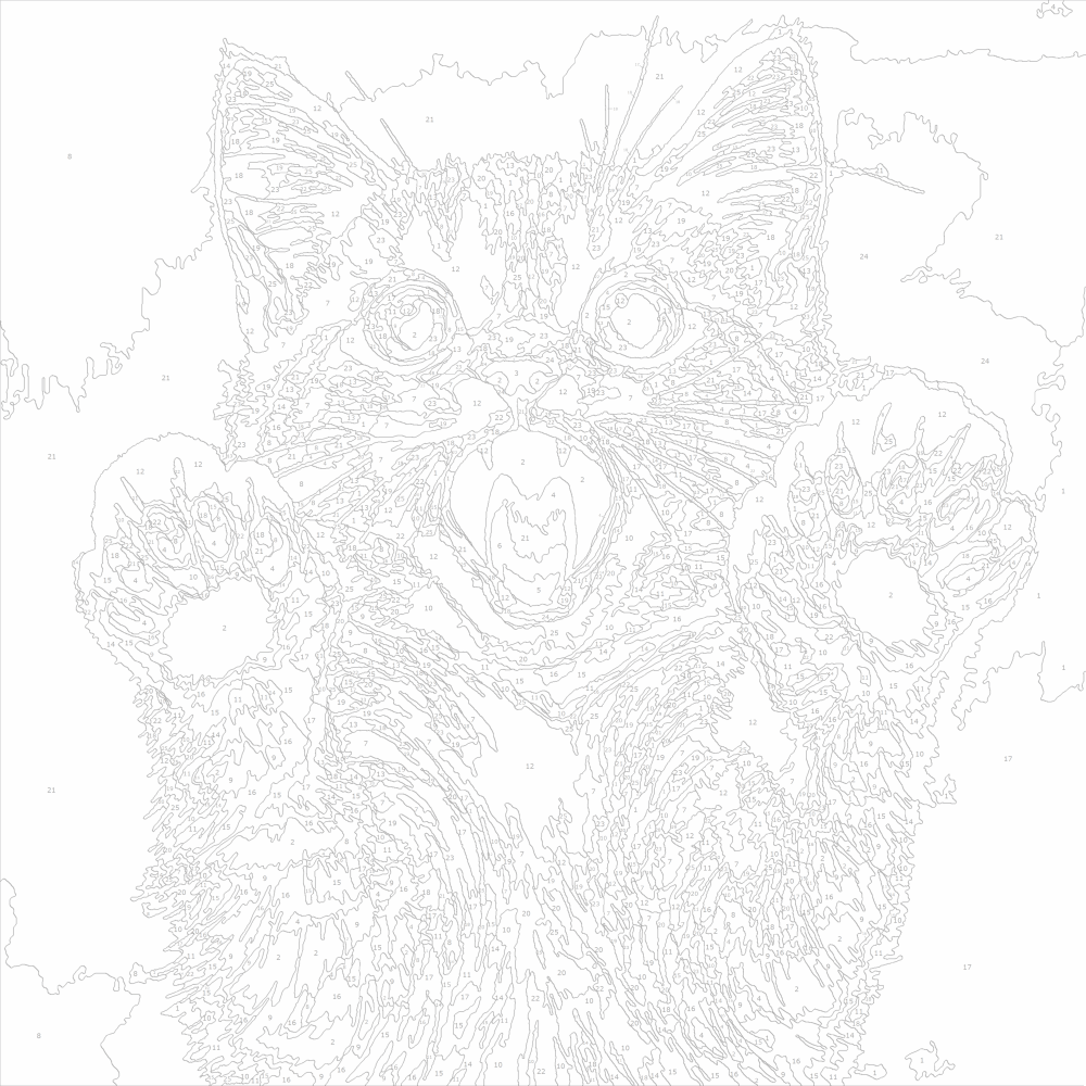 Рисуване по номера - Котенце ZP 1405