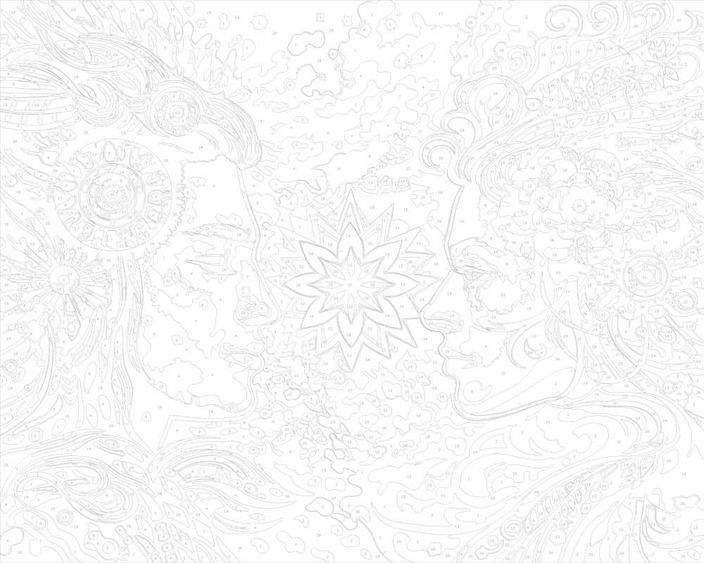 Комплект за рисуване по номера - Ден и нощ ZG 7981