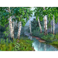  Pictura pe numere - Pădurea de mesteacăn ZG 3449