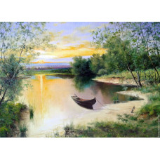 Pictura pe numere - Barcă uitată GX 22858