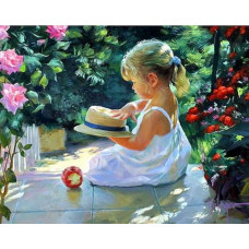 Lucy și Fluture - Vladimir Volegov - Pictura pe numere ZG 7040