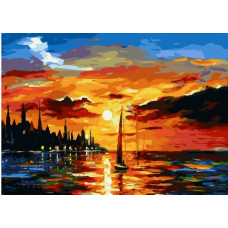  Pictura pe numere - Barci cu pânze - HX 1166