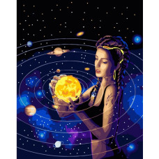 Pictura pe numere - Fata și planetele ZG 42153