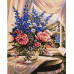 Pictura pe numere - Buchet de vară lângă fereastră - GX 42168 Pictura pe numere - Buchet de vară lângă fereastră - GX 42168
