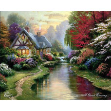Casa veche din pădure - Goblen de diamante   PZ 30401