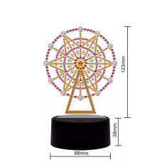 Lampă cu mozaic diamant 5D - Star - LED-05
