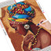Fată africană - Goblen de diamante LD 304045 Fată africană - Goblen de diamante LD 304045