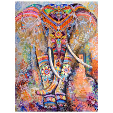 GI 304042 Goblen de diamante - Elefant colorat