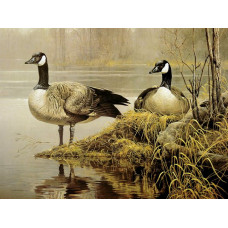 GI 304014 Goblen de diamante - Lacul cu rațele sălbatice