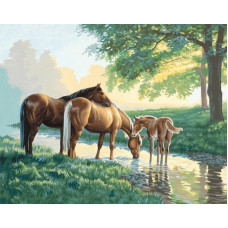 Cai la gaura de udare -  Goblen de diamante GI 304033