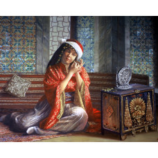 FEMEIA ÎN HAREM -   Goblen de diamante  LD 405017