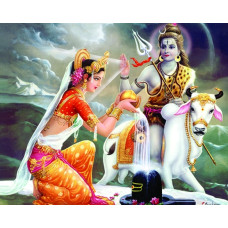 LAKSHMI - ZEUA ZEICULUI FERICIREA, FRUMUSETEA ȘI BUNĂTATEA - Goblen de diamante LD 405058  