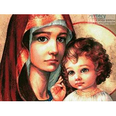 IK 0005 Goblen de diamante - Fecioara Maria cu pruncul