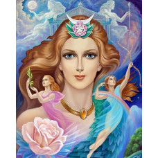 FEMEIA DIVINĂ - Goblen de diamante IK 405015