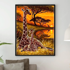  Pictura pe numere - Girafe ZG 32559