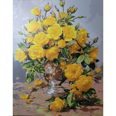 Flori galbene -  Pictura pe numere ZG 7530