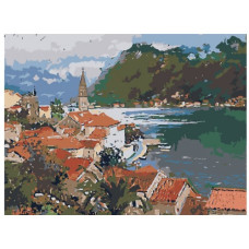 Pictura pe numere  - Oraș la malul mării ZE-3123