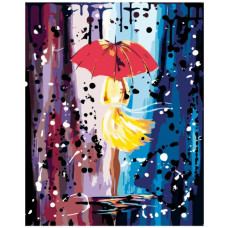 Pictura pe numere - Fată cu umbrelă ZG 0038