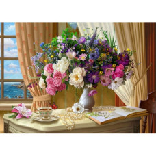 Buchet de dimineață - Goblen de diamante  FL 304107