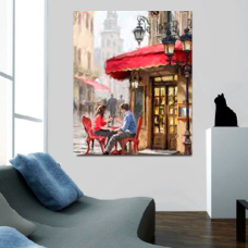  Pictura pe numere - Cafenea de stradă ZE 5739