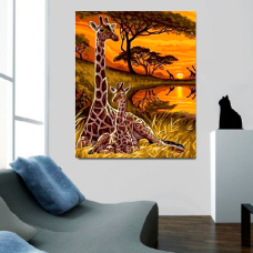 Pictura după numere - Girafe ZE 5287