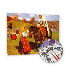 sat romanesc - Pictura pe numere ZG 1085