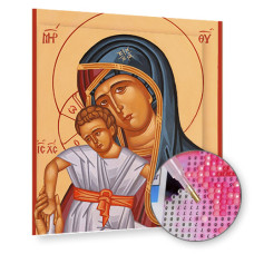 Fecioara Maria cu pruncul -  Goblen de diamante IK 1106