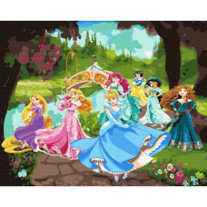 Pictura pe numere -  Prințese Disney ZG 30116