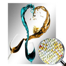Goblen de diamante cu cristale strălucitoare - Compoziție cu cocktailuri EZ 333011
