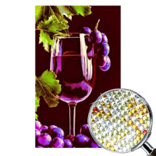 Goblen de diamante cu cristale strălucitoare - Vin violet EZ 333013