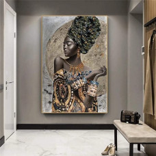 Tablouri cu culori aurii  - Perla africană ZG 10445
