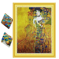 Tapiserie cu diamante 5D decojire și lipire parțială - Adele de Aur HZ 012 Tapiserie cu diamante 5D decojire și lipire parțială - Adele de Aur HZ 012