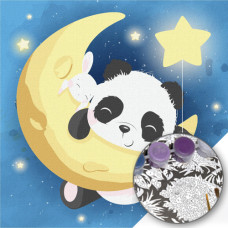  Pictura pe numere - Panda și luna ZP 250