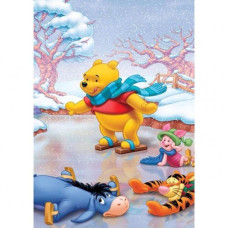 Pictura pe numere  - Winnie the Pooh iarna ZE 3480