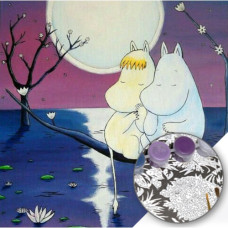  Pictura pe numere - Drăguța familie Moomin ZP 335