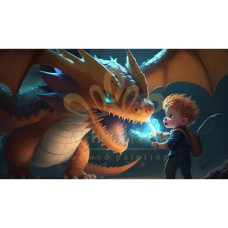 Vânător și Dragon - Pictura pe numere ZG 10222 Vânător și Dragon - Pictura pe numere ZG 10222