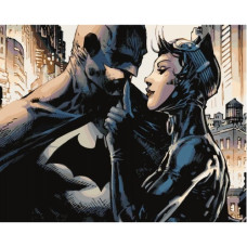 Batman și Catwoman - Pictura pe numere ZG 10229