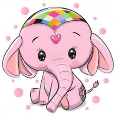  Pictura pe numere - Un elefant ZP 174